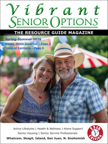 2026 Spring-Summer - Vibrant Senior Options, The Resource Guide Magazine 
