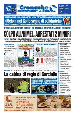 Cronache del 4 aprile 2026