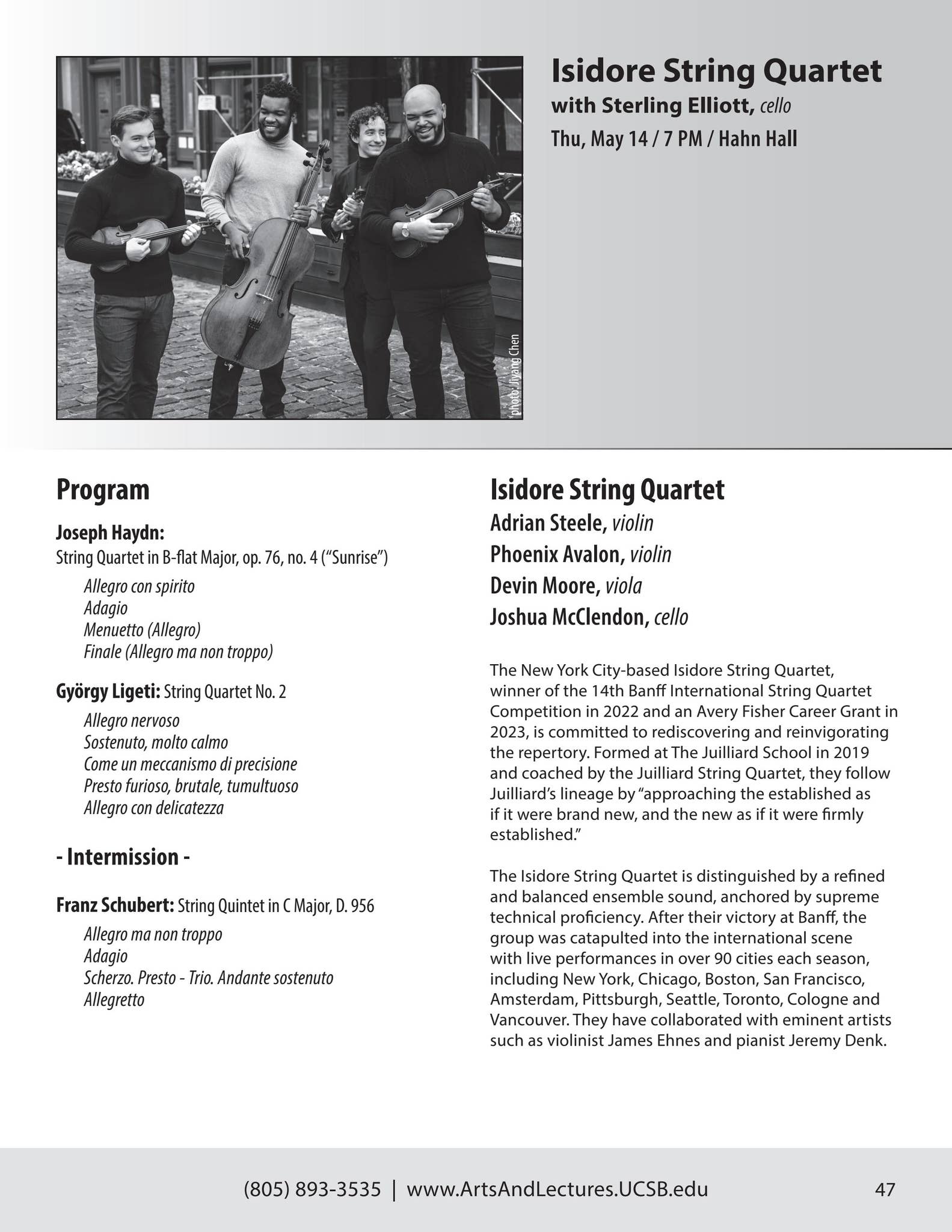 UCSB Arts & Lectures - Spring Program 2026 by UCSB Arts & Lectures - Issuu
