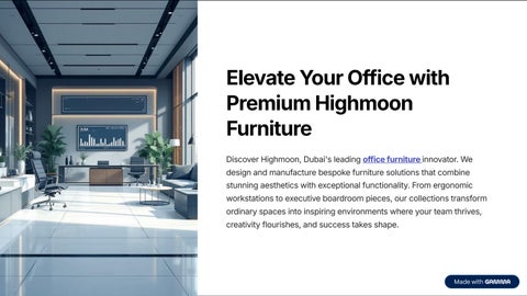 Looking for premium office furniture in Dubai?