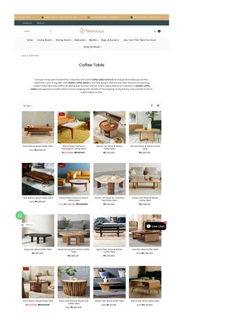 Modern Coffee Table Sets for Stylish Living Spaces