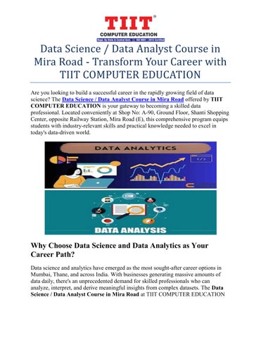 Data Science  Data Analyst Course in Mira Road