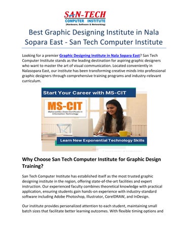 Best Graphic Designing Institute in Nala Sopara East