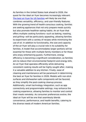 As families in the United States look ahead to 202