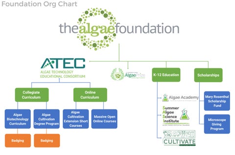 Algae Foundation Org Chart