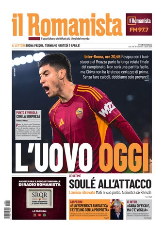 Il Romanista del 5 aprile 2026