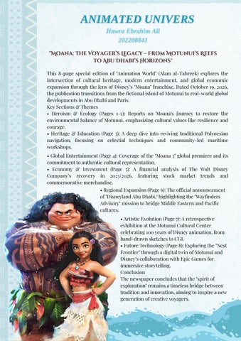 Moana A Brave Journey to Restore Hope to Motunui