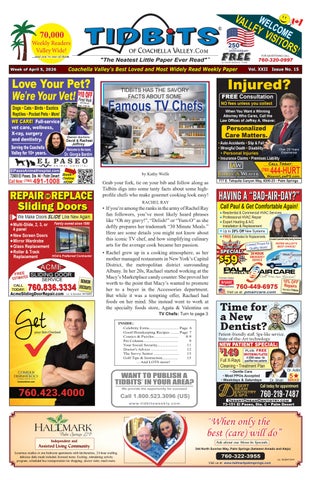 Vol. 22: #15 • Famous TV Chefs • (4-5-2026)Tidbits of Coachella Valley