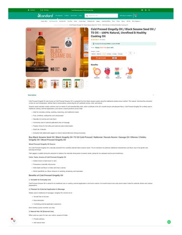 cold pressed sesame oil