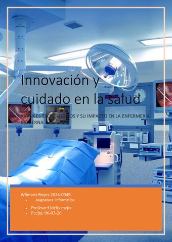 Innovación y cuidado en la salud