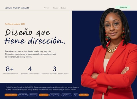 Claudia Bisset — Portfolio Design System & Wireframes