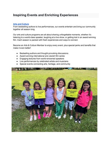 Inspiring Events and Enriching Experiences _ Mandel JCC of The Palm Beaches