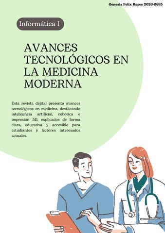 Avances Tecnológicos en la Medicina Moderna