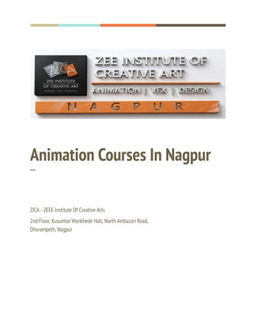 Best Animation Classes in Nagpur | Zee Institute of Creative Art (ZICA) Nagpur