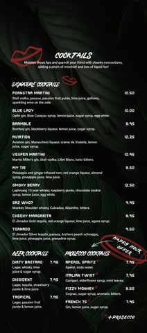 CM Valletta Beverage Menu