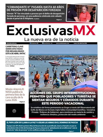 PDF EXCLUSIVAS MX LUNES 6 DE ABRIL DE 2026