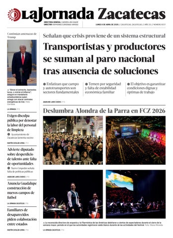 La Jornada Zacatecas 06 de Abril de 2026