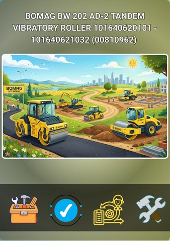 BOMAG BW 202 AD-2 TANDEM VIBRATORY ROLLER 101640620101 - 101640621032 (00810962) 