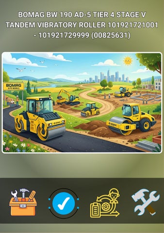 BOMAG BW 190 AD-5 TIER 4 STAGE V TANDEM VIBRATORY ROLLER 101921721001 - 101921729999 (00825631)