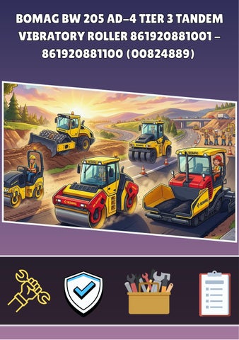 BOMAG BW 205 AD-4 TIER 3 TANDEM VIBRATORY ROLLER 861920881001 - 861920881100 (00824889) 