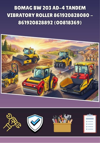 BOMAG BW 203 AD-4 TANDEM VIBRATORY ROLLER 861920828080 - 861920828892 (00818369)