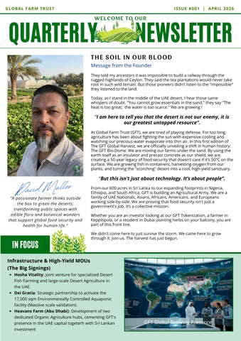 GFT News Letter 01 April 2026