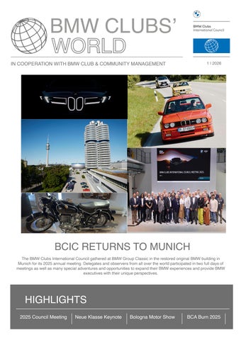 BCIC BMW Clubs World Issue 1 2026