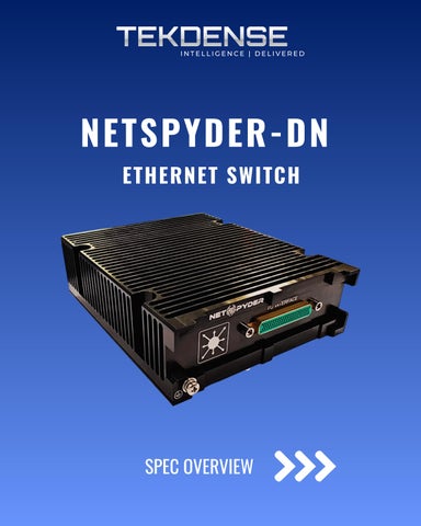 Netspyder DN Ethernet Switch Key Specs