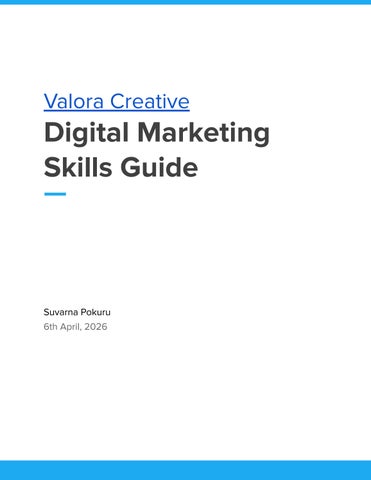 Digital Marketing Skills Guide