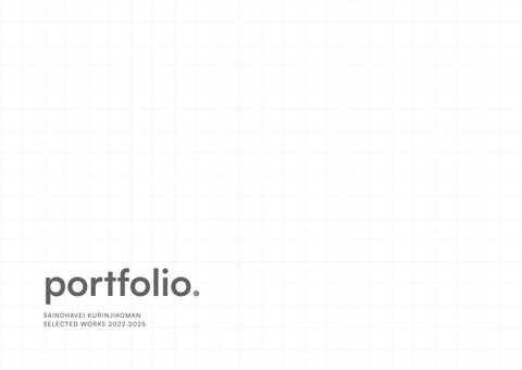 Saindhavei _ Architecture Portfolio 2022-2025