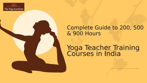 The Yoga Institute Mumbai Teacher Training