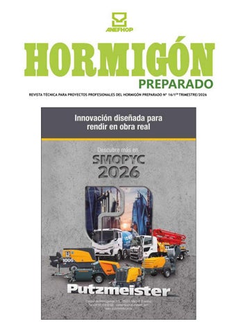 HORMIGON PREPARADO - ANEFHOP Nº16 1º TRIMESTRE 2026