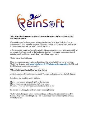 CRM Software Development For Small Businesses