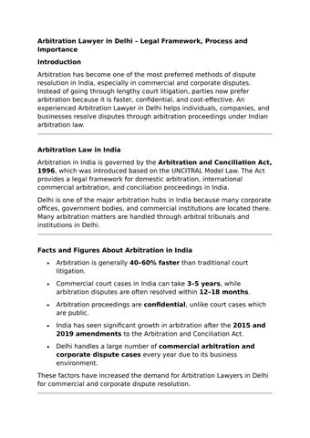 Arbitration Lawyer in Delhi.pdf