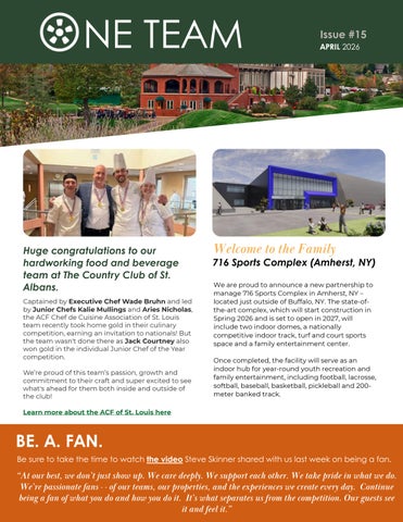 One Team News Bulletin - Issue #15