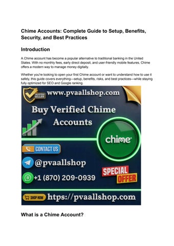 Trusted Source to Buy, Verified Chime Bank Accounts Online in 2026