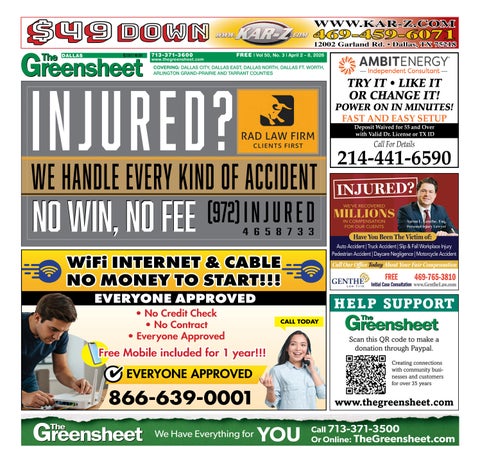 The 4-2-2026 Edition of The Greensheet Dallas