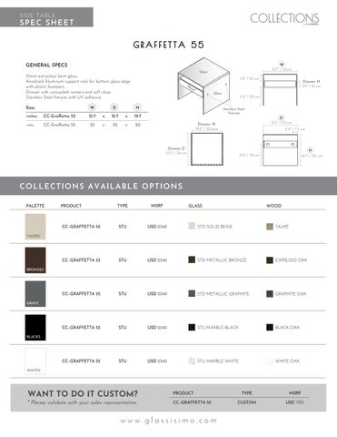 GLASSISIMO Catalog 家具目录 · COLLECTIONS by 第 12 页