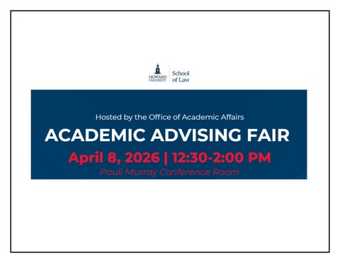 Academic Advising Fair Booklet