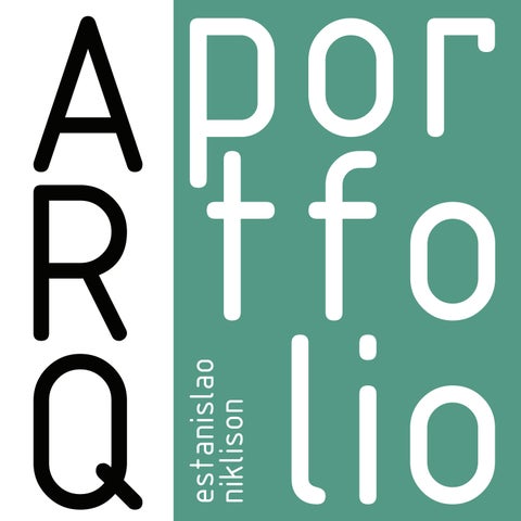 PORTFOLIO ARQUITECTURA | Estanislao Niklison