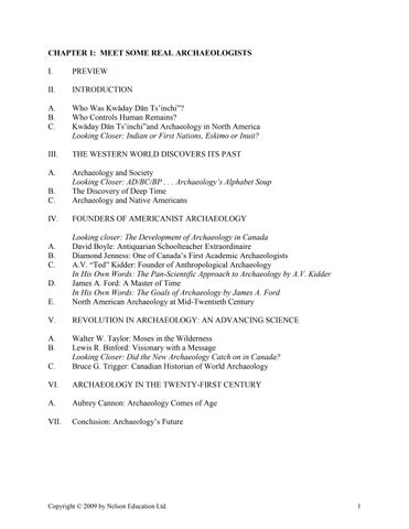 Solution Manual for Archaeology, 1st Edition