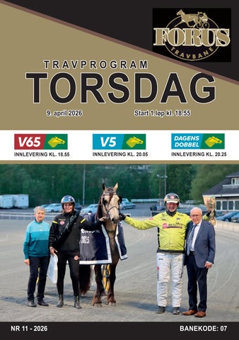 Forus Travbane V65 9. april 2026