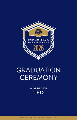 UWC Autumn Graduation - 14 April | 14H30