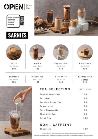 Beverage Menu
