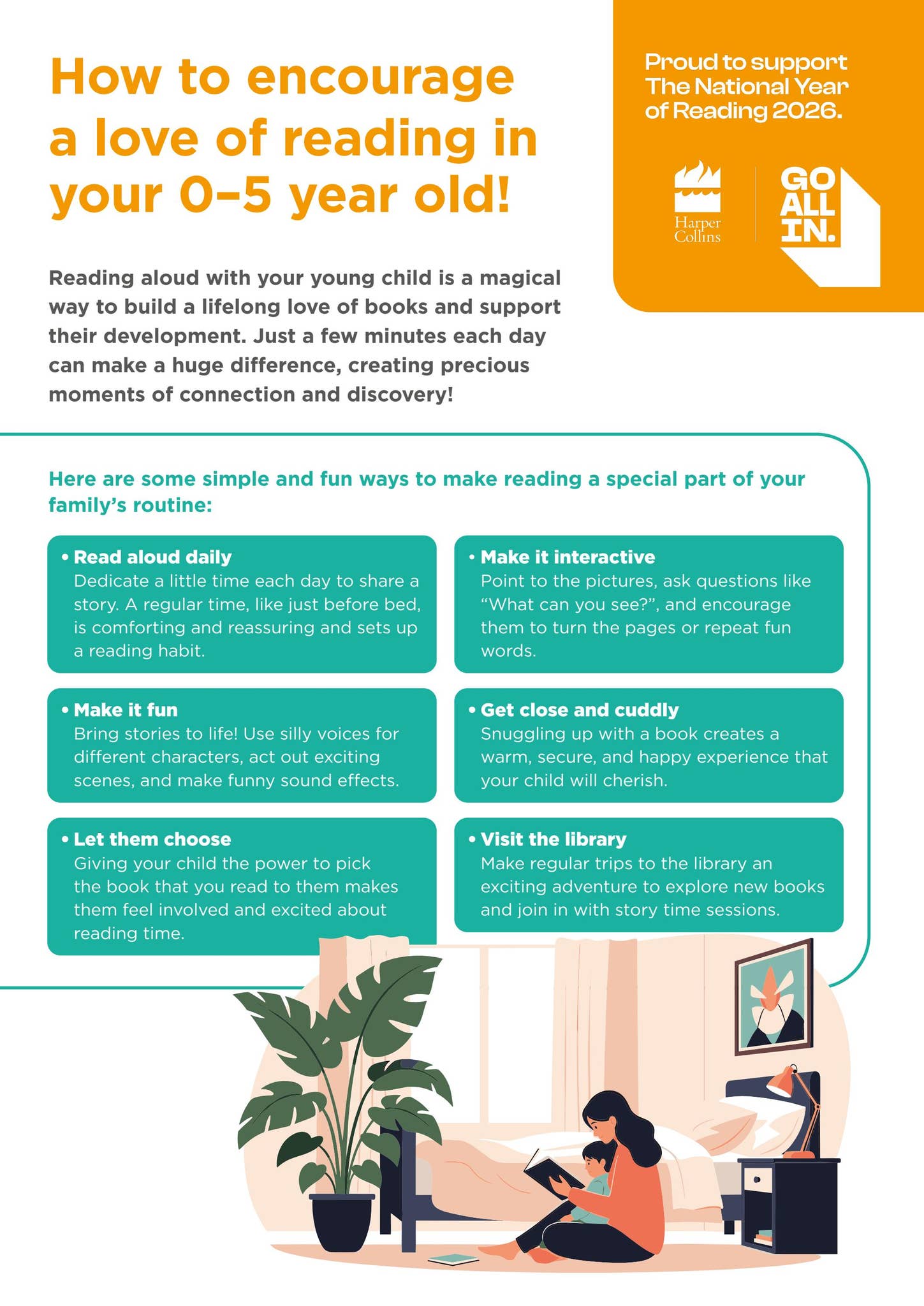 How to encourage a love of reading in your 0-5 year old! by Collins - Issuu
