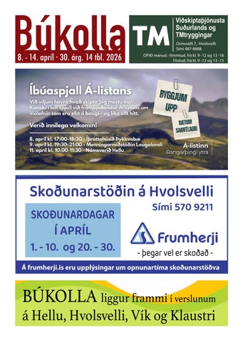 Búkolla 8.–14. apríl 2026