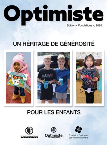 Optimiste – Édition « Fondations », 2026