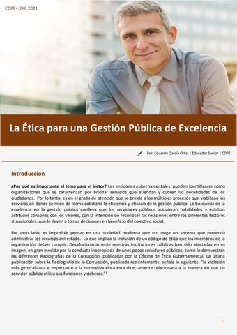 LaEticaGestionPublicaExcelencia