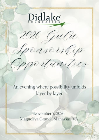 2026 Gala Sponsorship