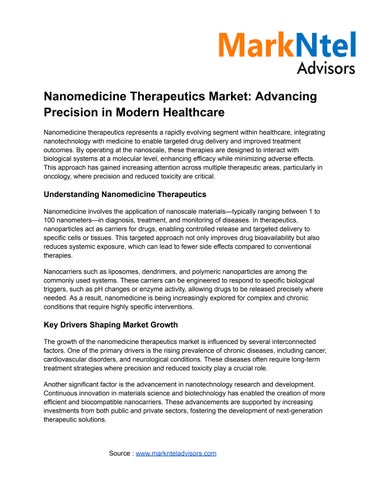 Nanomedicine Therapeutics Market_ Advancing Precision in Modern Healthcare